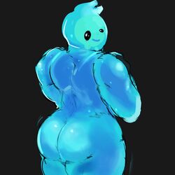 1boy anthro ass big_ass clothing fortnite goo_creature male male_only nude rebouwu rippley slime slurp_(fortnite) smile solo tagme video_games