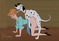 101_dalmatians 1boy 1girls 2018 2d accurate_art_style all_fours anita_radcliffe ass bare_legs bare_thighs bestiality big_ass blonde_hair blush blushing canine cheating closed_eyes clothed clothed_female clothing cucked_by_beast cuckold dalmatian disney dog dog_collar doggystyle female feral feral_penetrating fikomi hug human human_female human_penetrated interspecies looking_pleasured male male/female narrowed_eyes netorare ntr o_face on_all_fours on_model open_mouth orgasm_face pongo rolling_eyes skinny skirt skirt_lift small_breasts smile white_fur wide_hips zoophilia