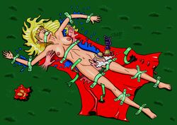 bounded damsel_in_distress dc fondled gag gagged mr_mxyzptlk supergirl superheroine