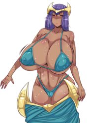 1girls abs areolae big_areola big_breasts bra breasts busty cameltoe curvy dark-skinned_female dark_elf dark_elf_(yu-gi-oh!) dark_skin dress duel_monster female gigantic_areola gigantic_breasts huge_areolae huge_breasts large_areolae large_breasts nipple_bulge panties purple_hair sweating undressing voluptuous white_background yu-gi-oh! yu-gi-oh!_duel_monsters