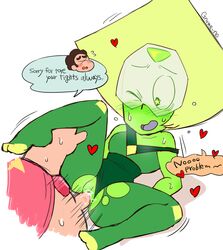 blush cum_in_pussy gnome-no green_eyes missionary penis peridot_(steven_universe) steven_quartz_universe steven_universe straight tagme vaginal_penetration young