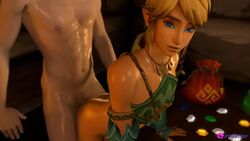 2boys 3d anal anal_penetration animated blonde_hair blue_eyes canon_crossdressing crossdressing doggystyle femboy gay gerudo_link gerudo_top girly hyrule_warriors irispoplar link link_(hyrule_warriors) nintendo rupee sex sound source_filmmaker tagme the_legend_of_zelda trap video yaoi