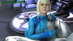 3d animated big_breasts blonde_hair blowjob blue_eyes bodysuit cum_in_mouth cum_shot fellatio gif gloves metroid mole_under_mouth monster nintendo outlast samus_aran sarah_bryant straight thenewvice torn_bodysuit torn_clothes vicesfm walrider zero_suit zero_suit_samus