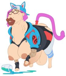 1futa 2019 absurd_res alternate_species areolae ass balls body_horror breasts clothing crotchless curvy dabunnox dorse epic_games equid equine erect_nipples erection eyewear feral fortnite futa futa_only futanari futanari_penetrated glasses hair hi_res huge_ass huge_breasts huge_penis humanoid_penis implied_transformation jacket lynx_(fortnite) mammal nightmare_fuel nipples no_bra no_panties penis penis_out pink_hair queen's_stallion simple_background slurp_(fortnite) thick_thighs topwear torn_clothing video_games what white_background wide_hips