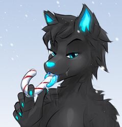 aurora_(lufty) blue_eyes candy_cane furry lufty suggestive