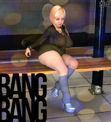 1girls 3d artist_name bangbangrush bare_shoulders big_breasts bimbo black_dress blonde_hair bracelet busty curvy detailed_background dress eyelashes female female_only footwear front_view half-closed_eyes high_heels hourglass_figure human karen_(bangbangrush) legwear long_hair looking_at_viewer mirror outdoor outside pose posing reflection shadow shiny shiny_skin shortstack sitting solo stockings text voluptuous wide_hips yellow_hair