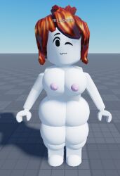 1girls 3d acorn_hair artist_request bacon big_ass big_breasts big_butt completely_nude completely_nude_female female female_only full_body naked naked_female nude nude_female roblox robloxian smile solo solo_female source_request tagme thick_legs