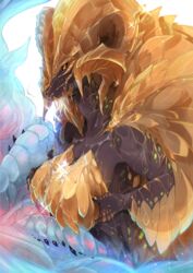 ambiguous_gender bodily_fluids breasts capcom cum cum_on_breasts duo elder_dragon female genital_fluids hi_res ktgr_de kulve_taroth male monster_hunter paizuri penis sex titjob video_games xeno'jiiva 片桐マヤ