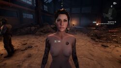 1girls 3d female female_only jessica_baron nude_mod solo tagme terminator terminator_resistance