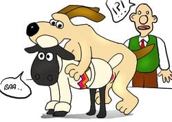 aardman_animations feral gromit male/ambiguous shaun_the_sheep tagme wallace_and_gromit