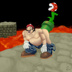 artist_request male male/ambiguous mario mario_(series) nintendo piranha_plant smooth_skin super_mario_bros. tagme warp_pipe what