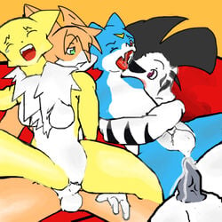 digimon patamon renamon shimaunimon veemon