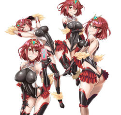 1girls alternate_costume ass big_ass blush breasts cosplay damagefloor embarrassed erect_nipples gem impossible_clothes jewelry large_breasts latex leotard looking_at_viewer mizuki_yukikaze_(cosplay) multiple_views nintendo nipples panties phone pyra red_hair short_hair smile solo taimanin_(series) taimanin_suit taimanin_yukikaze tiara underwear xenoblade_(series) xenoblade_chronicles_2