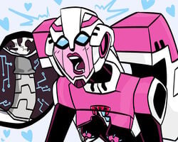 arcee breasts creampie cum cum_inside mechanical nipples orgasm penis pink_nipples redxxxart robot robot_girl straight transformers transformers_animated vaginal_penetration