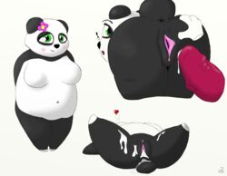 ! after_sex anthro anus ass bear big_ass big_breasts big_butt blush bodily_fluids breasts cum cum_in_pussy cum_inside disembodied_hand disembodied_penis erection featureless_breasts female genital_fluids giant_panda imminent_sex looking_at_viewer male mammal navel penis pussy rear_view sequence simple_background slightly_chubby spread_pussy spreading straight tail ursid vein veiny_penis zuphyx