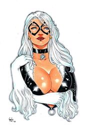 1girls 2019 ball_earrings big_breasts black_bodysuit black_cat_(marvel) black_collar blue_eyes bodysuit breasts busty cleavage collar dated domino_mask earrings ed_benes_studio eyeshadow felicia_hardy female female_only gloves large_breasts light_smile lipstick long_hair makeup marvel marvel_comics mascara mask pinup red_lips red_lipstick signature smile solo spider-man_(series) superheroine unzipped upper_body vagner_fernandes white_gloves white_hair zipper_pull_tab