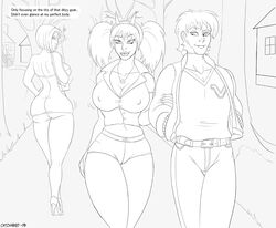 2019 anthro ass before_and_after belt big_breasts blonde_hair bottomwear bovid breast_expansion breast_growth breasts brown_body brown_fur brown_hair camel_toe canid canine canis caprine catchabird clenched_teeth clothing edit fake_ears female footwear forest fur gender_symbol gender_transformation goat group hair halloween halloween_costume hi_res high_heels horn horn_growth human human_to_anthro jacket lillian_(catchabird) long_hair male mammal mtf_transformation nipple_outline nipples open_mouth outside purple_hair shirt shoes shorts smile species_transformation standing surprise symbol teeth thick_thighs topwear torn_clothing transformation tree twintails walking wide_hips wolf ♀ ♂