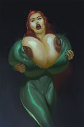 aquaman_(series) areola_slip areolae big_breasts breast_expansion breasts cameltoe cleavage dc dc_comics female female_focus female_only full_body gigantic_breasts huge_breasts huge_nipples lactation large_breasts long_hair mera navel nipple_bulge pose posing puffy_nipples red_hair solo tagme thick_lips tight_clothing witch-bitch-art