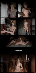 3d 3d_(artwork) anonymous-kreep big_penis comic dark-skinned_male dark_skin female_focus gangbang interracial life_is_strange max_caulfield nude_female pants_down penis_awe penis_out pregnant tagme vaginal_penetration