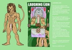 abs arcade_machine big_penis forced furry lion male male_only mrvldc nude slave text tickle_torture tickling