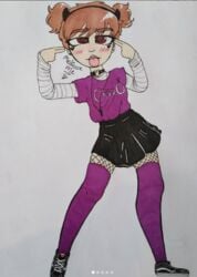 ahe_gao brown_hair owo purple tagme