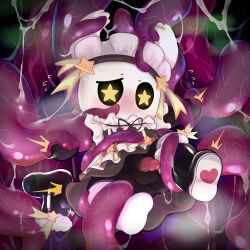 1:1 arthropod blush gay gay_sex hi_res hollow_knight maid_uniform male non-human penis precum protagonist_(hollow_knight) sande_(pixiv) solo team_cherry tentacles toony yaoi