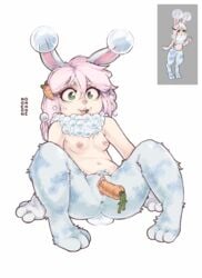 1girls 2019 :3 absurd_res animal_humanoid anus belly blue_body blue_fur blush bodily_fluids breasts bubble carrot clothing female female_only food fur genital_fluids gloves green_eyes hair handwear hi_res humanoid lagomorph lagomorph_humanoid leporid leporid_humanoid looking_at_viewer mammal mammal_humanoid masturbation multicolored_body multicolored_fur navel nipples noeononnoe nude object_insertion open_mouth paws plant pussy pussy_juice rabbit_humanoid simple_background small_breasts smile solo spread_legs spreading two_tone_body two_tone_fur uncensored usawa_fuwakaru vegetable white_body white_fur