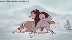 1boy 1girls aleu anatomically_correct anatomically_correct_pussy animal_genitalia animal_penis animal_pussy animated balto balto_(film) brother_and_sister canine canine_penis canine_pussy canis f-a feet female feral furry incest knot kodi male mammal paws penetration penis pussy sex testicles text url watermark wet wolf