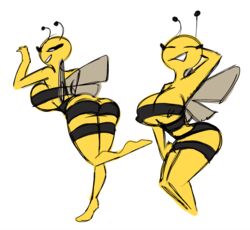 anthro armpits bee bee_girl breasts huge_breasts kevemperor lena_the_bee oleina russian_cooking_oil_commercial tight_clothing xelbaxexilex олейна