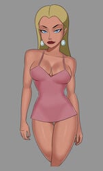 1girls ass athletic bare_legs bare_shoulders bimbo bimbo_prostitute blonde_hair blue_eyes bottomless breasts bubble_butt busty cleavage clothing dc dc_comics dcau earrings female female_focus female_only hourglass_figure long_hair looking_at_viewer medium_breasts naughty_face nightgown pinup pose posing princess princess_audrey princess_of_prostitution prostitute prostitute_princess prostitute_princess_audrey pussy red_lipstick royal royalty shaved_pussy skimpy skimpy_dress smiling smiling_at_viewer solo sunsetriders7 tagme thigh_gap upskirt vagina walking walking_towards_viewer