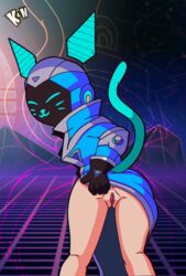 1girls alternate_costume anthro domestic_cat felid feline felis female female_only kcn maeve_(paladins) mammal paladins raeve_maeve solo video_games