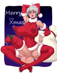 1futa bag boots breasts christmas cock_sleeve cum cum_through_clothes deroichi detached_sleeves edit erect_nipples erection futa_only futanari gilf gray_hair hair hat headgear high_heels huge_balls huge_breasts huge_cock huge_nipples intersex lactation lactation_through_clothes large_breasts mrs._claus penis short_hair sleeves sock_on_penis solo testicles thigh_boots third-party_edit uncensored veiny veiny_penis