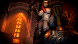 1futa 3d areolae big_breasts big_penis breasts dark_iron_dwarf dickgirl dwarf futa_only futanari intersex jimahn large_breasts large_penis looking_at_viewer nipples penis solo world_of_warcraft