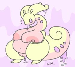 1girls 2019 alternate_color anthro anthrofied big_ass big_belly big_breasts big_nipples chubby chubby_female dragon goodra huge_ass huge_breasts large_areolae large_ass large_breasts large_nipples larger_female nintendo overweight overweight_female pokémon_(species) pokemon pokemon_(species) pokemon_xy scalie shiny_goodra shiny_pokemon sleepyslut soft soft_breasts soft_color source_request text thick_thighs watermark wide_hips