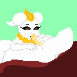 4_fingers animated dark_sclera doll eyelashes fellatio female forehead_goldcoin gold_necklace hairbun hairbuns karebuyet magical_girl necklace nude pixel_art shared_memories shy_ayu teenager white_skin work_in_progress young