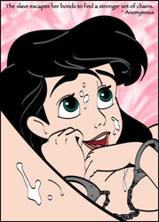 bondage col_kink cum disney handcuffs melody melody_(disney) sex_slave slave straight_hair tagme the_little_mermaid the_little_mermaid_ii:_return_to_the_sea