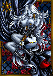 breasts candra chaos_comics high_heel_boots lady_death tagme