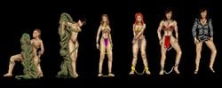 black_background bondage duke_nukem_(series) female human pixel_art podgirl sebab sprite sprite_sheet