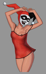 1girls babydoll batman:_the_animated_series batman_(series) big_breasts breasts dancing dc dc_comics dcau dress female female_only harley_quinn harley_quinn_(classic) hourglass_figure minidress navel nightgown nightie nipple_slip nipples pose posing pubic_hair pussy red_dress sleepwear solo sunsetriders7 transparent_clothing transparent_dress vagina wardrobe_malfunction wide_hips