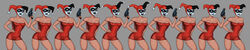 1girls babydoll batman:_the_animated_series batman_(series) blue_eyes breasts dc dc_comics dcau dress female female_only firearm gun handgun harley_quinn harley_quinn_(classic) hourglass_figure large_breasts minidress navel nightgown nightie nipples pop_gun pose poses posing pubic_hair pussy red_dress revolver solo something_unlimited sunsetriders7 transparent_clothing transparent_dress vagina weapon wide_hips