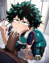 izuku midoriya from my hero academia by middle