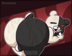 anthro ass backsack balls bear bent_over big_butt danganronpa femboy gay gay_anal gay_male gay_sex genetic_chimerism genitals hi_res homosexual homosexual_male homosexual_sex huge_butt looking_at_viewer looking_back male male/male male_anthro male_only male_penetrated mammal monokuma multicolored_body nude nude_anthro nude_male smile solo spike_chunsoft split_color thick_thighs tunemon two_tone_body