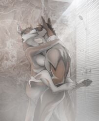 10s 2019 animated anthro anthro_on_anthro anthro_penetrated anthro_penetrating anthro_penetrating_anthro areola artist_request ass bathroom biped black_nose bouncing_butt breasts brown_body brown_fur canid canine canis cheek_tuft claws closed_eyes detailed_background domestic_dog duo eyebrows facial_tuft fangs female female_penetrated fingers fluffy fluffy_tail frame_by_frame fur fur_markings furry head_tuft holding_character humanoid_hands inside leg_grab licking licking_partner looking_at_another looking_pleasured loop male male_penetrating male_penetrating_female mammal markings neck_lick nipples nude pawpads paws penetration penile penis pussy sex shower stand_and_carry_position standing standing_sex sterr straight teeth three-quarter_view tongue tongue_out tuft vaginal_penetration water wet white_body white_fur