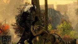 16:9 2022 3d 3d_(artwork) 3d_animation animated anthro azurus_daggerain balls black_citadel blender_(artwork) blender_eevee bodily_fluids charr cum cum_drip cum_from_mouth cum_in_mouth cum_inside digital_media_(artwork) drinking drinking_cum dripping duo felid female forest furry genital_fluids genitals guild_wars hi_res huge_filesize intraspecies jonas-pride leaking_cum long_playtime looking_pleasured loop male male/female mammal no_sound nude oral oral_penetration orgasm penetration penis penis_in_mouth penis_nursing plant sex tree video widescreen zajji