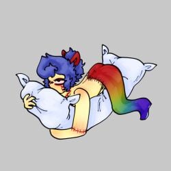 bottom grinding grinding_on_pillow male oc original_character playfellowxxx wally_darling wally_darling_(welcome_home) welcome_home welcome_home_(puppet_show)