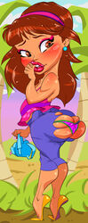 bimbo biting_finger dora_and_friends dora_marquez dora_the_explorer eyeshadow fat_ass flat_chest flat_chested ironcoin latina lipstick makeup nickelodeon ripped_clothing shortstack