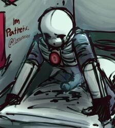 alone bed bedroom dialogue dustsanshusband english_text killer_sans killersans killertale male masturbation penis pillow pillow_humping sans sans_(killertale) sans_au skeleton solo undertale undertale_au vent