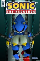 3d 3d_(artwork) anthro big_breasts blue_body boiboi9999 breasts cover cover_art cover_page digital_media_(artwork) eulipotyphlan female hedgehog hi_res idw_publishing looking_at_viewer machine mammal metal_sonic metal_sonique nipples nude parody passbass red_eyes robot sega simple_background solo sonic_(series) sonic_the_hedgehog_(comics) sonic_the_hedgehog_(idw) sonic_the_hedgehog_(series) source_filmmaker_(artwork) widescreen