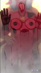 1boy 1girls 9:16 against_glass animated arkihamatnight bathroom big_breasts boobs breasts breasts_on_glass breeding calico_(trevobutevil) demon demon_ears demon_girl dialogue ear facing_viewer female female_focus fog gold_jewelry gold_ring_piercing haihunnieva hand_on_hip hands_up holding_on hot_water lecheryamoreva licking_glass light-skinned_male light_skin longer_than_30_seconds male nipple_piercing nude red_skin red_skinned_female ring_piercing sex sex_from_behind short_hair shower shower_door shower_sex showering small_breasts sound standing standing_sex steam straight succubus tagme thick_thighs thighs tits_out tounge_out trevobutevil vertical_video video water