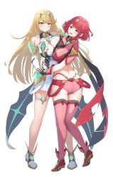 mythra from xenoblade (series) by taro (peach taro51)